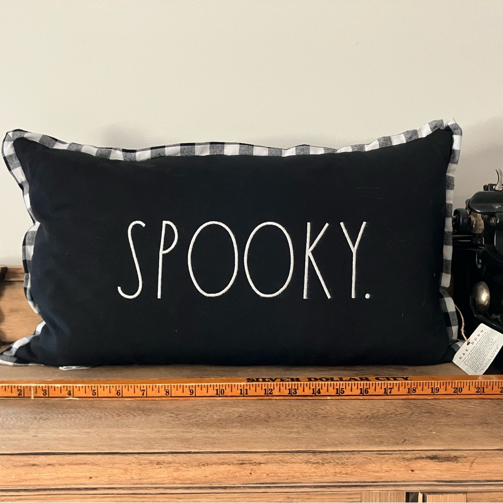 Rae Dunn Halloween Spooky Pillow 13” x 22”
